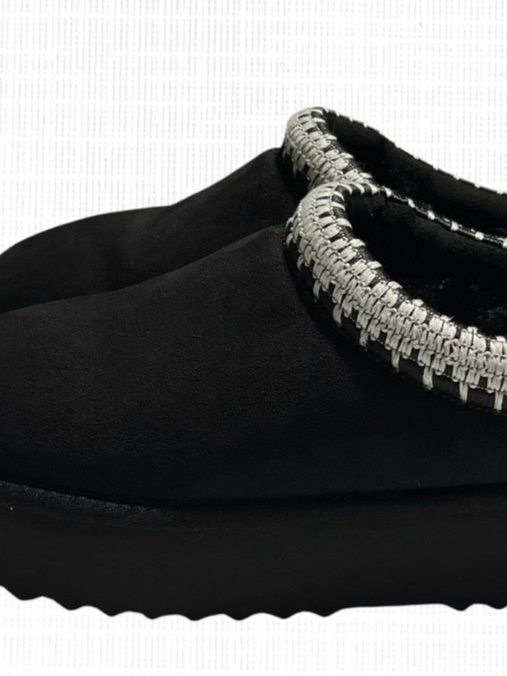 Steve Madden Selena Platform Slippers Black Suede Mules Size 9 NIB Tazz - Picture 4 of 8